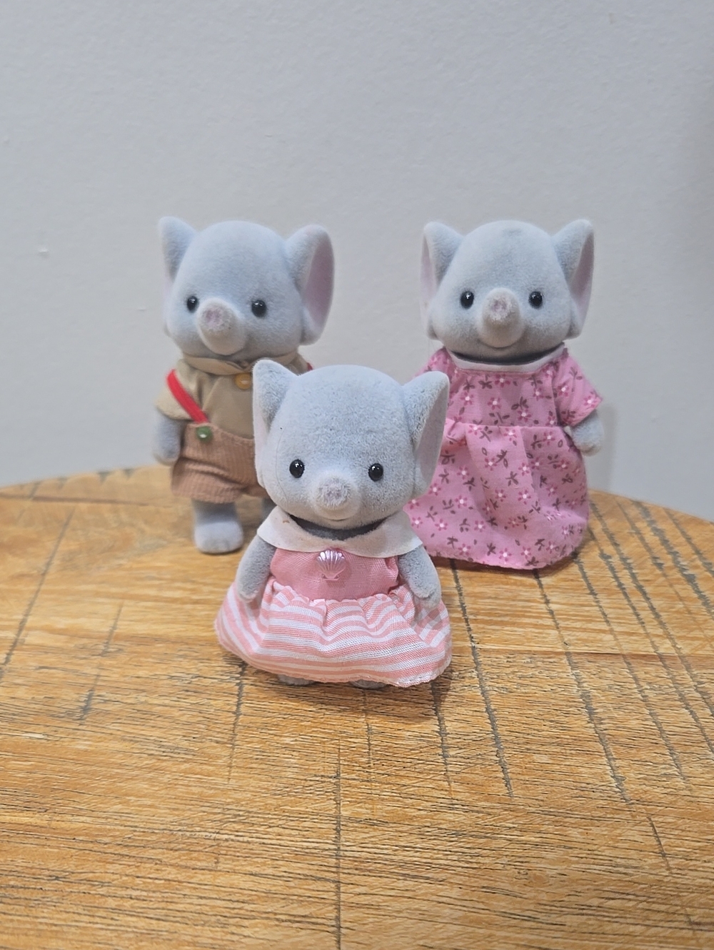 Sylvanian Families Calico Critters Elephant Dolls (Lot Of 3)